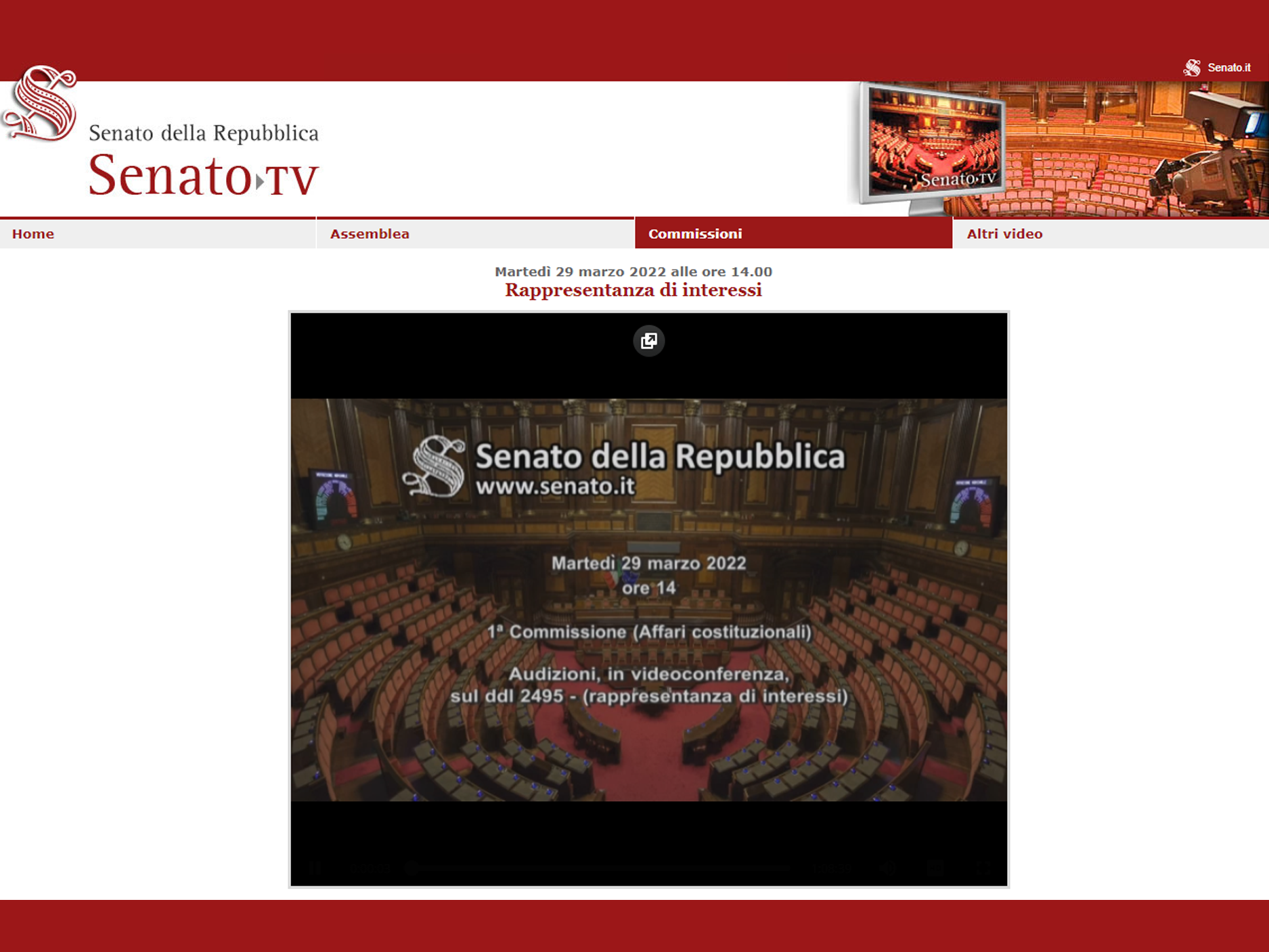 Audizione Rappresentanza di interessi - #Lobbying4change